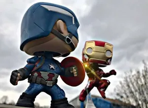 The Latest Iron Man Pop Figures Wallpaper