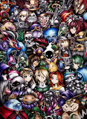 The Legend Of Zelda Characters Assembled Wallpaper