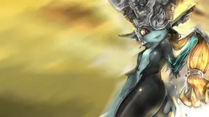 The Legend Of Zelda's Midna In A Mystical Forest Wallpaper