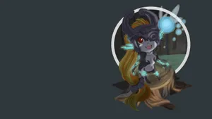 The Legend Of Zelda's Midna In A Mystical Setting Wallpaper