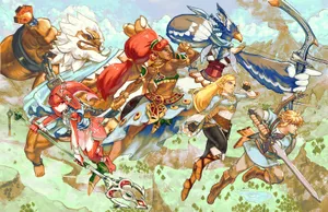 The Legend Of Zelda's Urbosa In An Intense Battle Stance Wallpaper