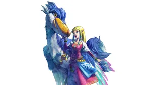The Legend Of Zelda: Skyward Sword Captivating Game Scene Wallpaper