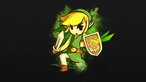 The Legend Of Zelda: The Wind Waker Featuring Link Sailing On Open Seas Wallpaper