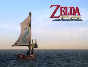 The Legend Of Zelda: The Wind Waker - Link Sailing Across The Great Sea Wallpaper
