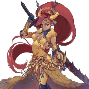 The Legend Of Zelda: Urbosa In Action Wallpaper