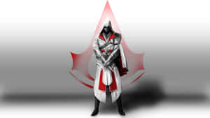 The Legendary Assassin, Ezio Auditore In Action Wallpaper