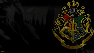 The Legendary Crest Of Hogwarts Wallpaper