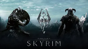 The Legendary Dragonborn Warrior Of Skyrim Wallpaper