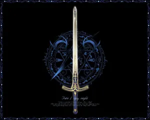 The Legendary Excalibur Sword In Stone Wallpaper
