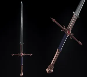 The Legendary Excalibur Sword In Stone Amidst Mysterious Forest Wallpaper