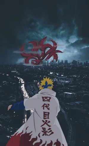 The Legendary Fourth Hokage, Minato Namikaze, In Action Wallpaper