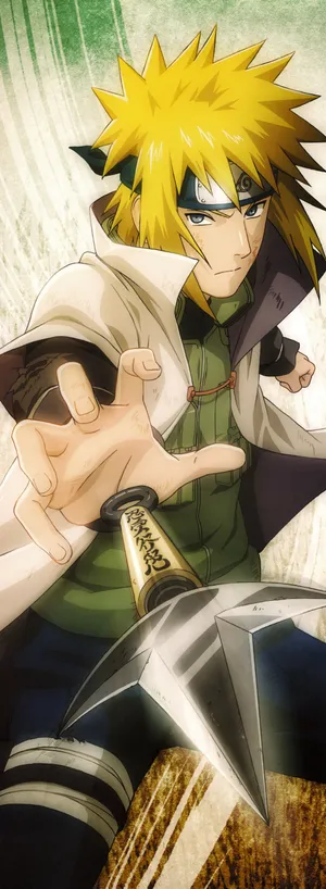 The Legendary Fourth Hokage, Minato Namikaze, In Action Wallpaper