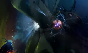 The Legendary Fourth Hokage, Minato Namikaze, In An Iconic Battle Stance Wallpaper