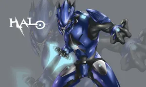 The Legendary Halo Arbiter In Action Wallpaper