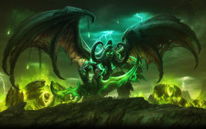 The Legendary Illidan Rises In Power With World Of Warcraft: Legion Wallpaper