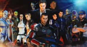 The Legendary Leaders Of Mass Effect Wallpaper