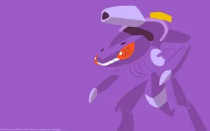 The Legendary Pokemon Genesect Under A Purple Sky Wallpaper
