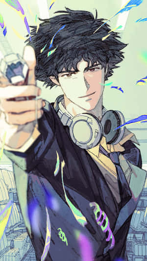 The Legendary Spike Spiegel In Action Wallpaper