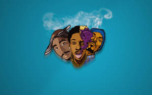 The Legendary Tupac Shakur, An Inspirational Icon Of Hip Hop Culture Wallpaper