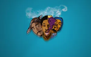 The Legendary Tupac Shakur, An Inspirational Icon Of Hip Hop Culture Wallpaper