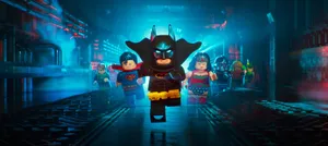 The Lego Batman Movie With Other Superheroes Wallpaper