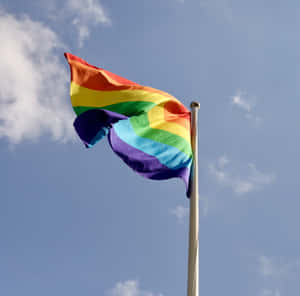 The Lgbt Pride Flag - Flying High Wallpaper