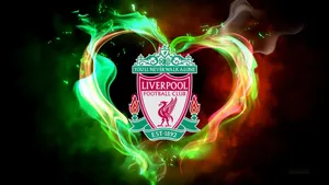 The Liverpool Fans' Blazing Passion Wallpaper