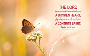 The Lord Saves The Contrite Wallpaper
