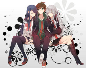 The Love Triangle Of Danganronpa Wallpaper