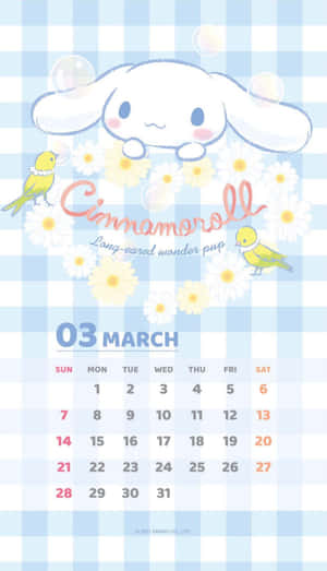 The Loveable Cinnamoroll Showing Off His Signature Moves! Wallpaper