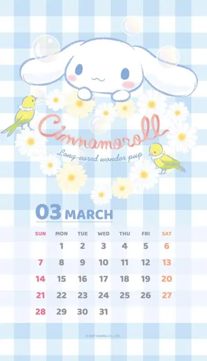 The Loveable Cinnamoroll Showing Off His Signature Moves! Wallpaper