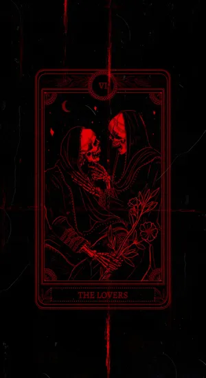 The Lovers Dark Tarot Wallpaper