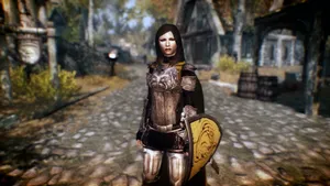 The Loyal And Fearless Lydia, Housecarl Of The Dragonborn, In The Enthralling World Of Skyrim. Wallpaper