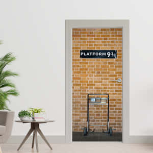 The Magical Entrance To Platform 9 3/4 At King's Cross Station Wallpaper