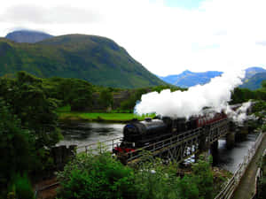 The Magical Journey Begins: Hogwarts Express At Platform 9¾! Wallpaper