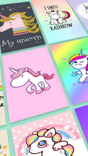 The Magical World Of A Kawaii Unicorn Wallpaper