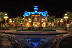 The Magical World Of Universal Studios With The Iconic Revolving Globe. Wallpaper