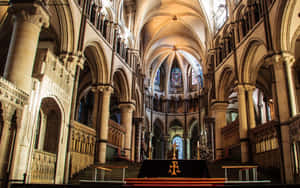 The Magnificent Altar Of Canterbury Cathedral Wallpaper