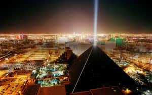 The Magnificent Las Vegas Skyline Overlooking The Strip Wallpaper