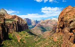 The Main Canyon In Zion National Park Wallpaper