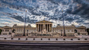 The Majestic Architecture Of The Australian Parliament Buildings Wallpaper