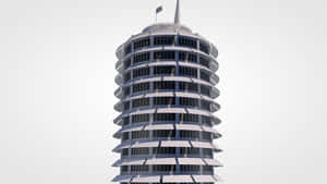 The Majestic Capitol Records Building Touching Skies Wallpaper