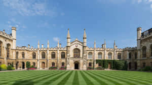 The Majestic Corpus Christi College At Cambridge University Wallpaper