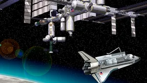 The Majestic International Space Station Orbits Earth Wallpaper