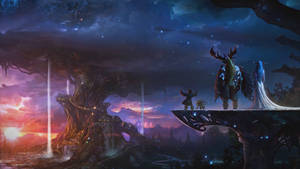 The Majestic Teldrassil From World Of Warcraft Wallpaper