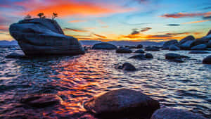 The Majestic Waters Of Lake Tahoe Wallpaper