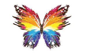 The Majesty Of Butterfly Art Wallpaper