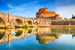 The Marble Bridge Of Castel Santangelo Wallpaper