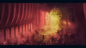 The Masque Of The Red Death Black Room Wallpaper