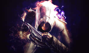 The Master Assassin, Ezio Auditore In A Dramatic Pose Wallpaper